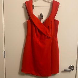 NBD Classic Red Party Dress from Revolve